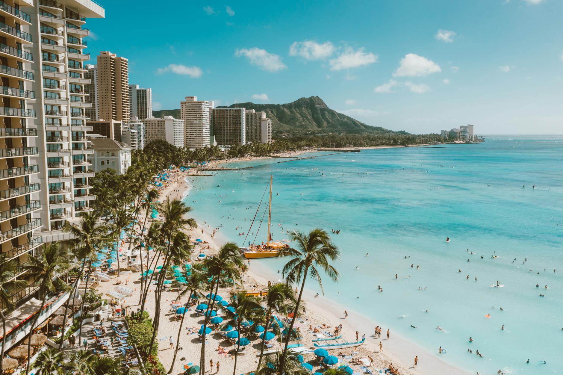 high rise buildings near beach